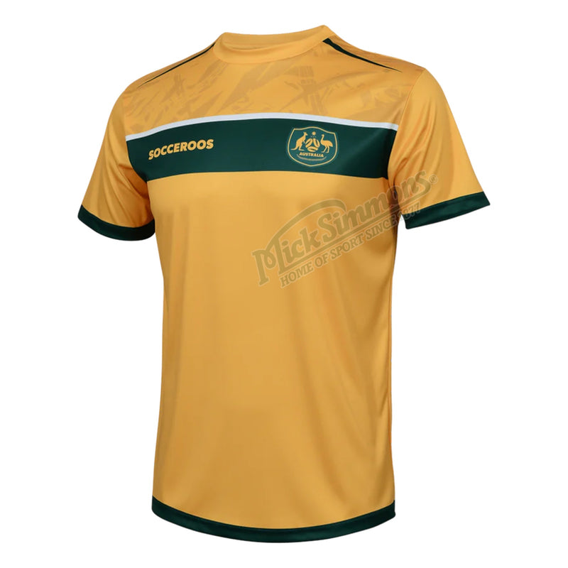 Official Australia Socceroos Kids Supporter T-Shirt Football Soccer - new