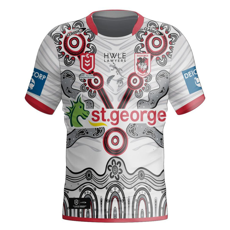 St. George Illawarra Dragons 2024 Indigenous Men's Jersey NRL Rugby League - new