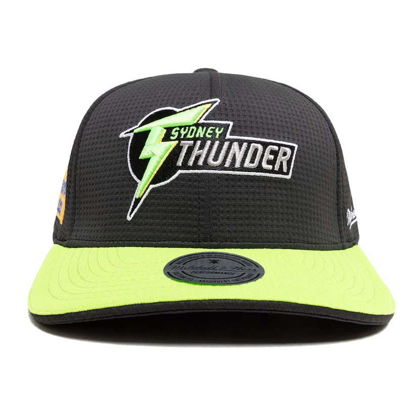 Sydney Thunder Official Adult On Field Lo Pro Snapback Cap Cricket Big Bash League BBL By Mitchell & Ness - new