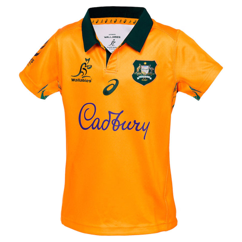 Wallabies 2025 Lions Tour Kids Youth Replica Home Jersey Rugby Union by Asics - new