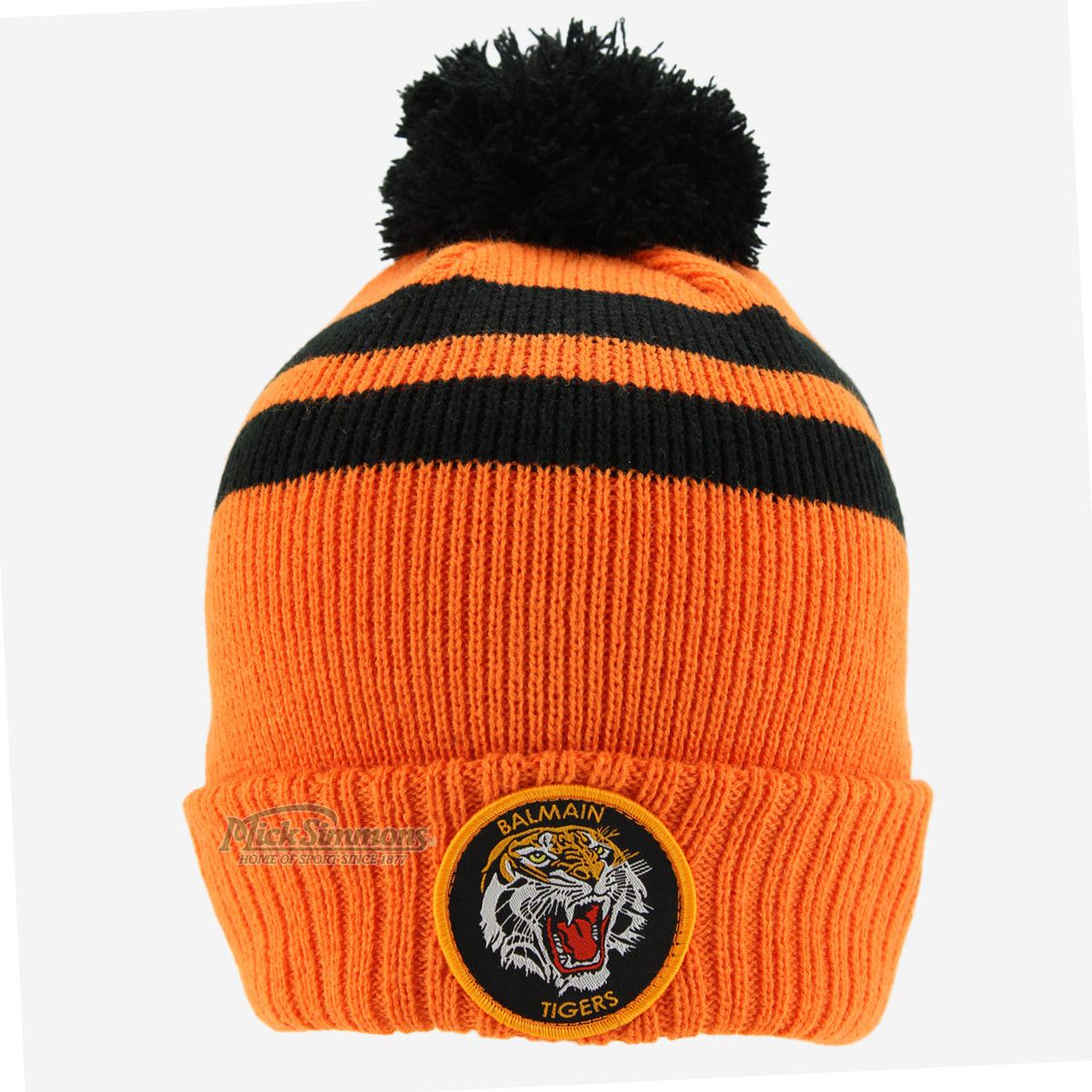 Balmain Tigers Adult NRL Heritage Retro Beanie Rugby League Mick Simmons Sport