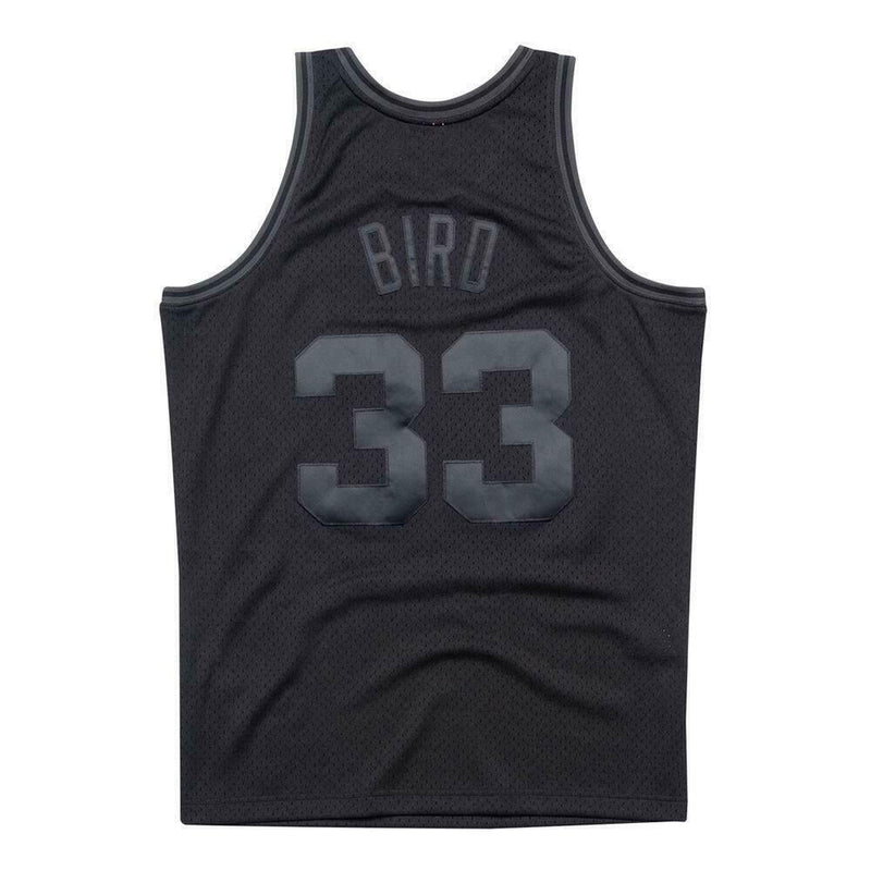 Larry Bird Black Tonal NBA Hardwood Classic Swingman Jersey Mens