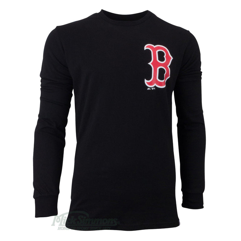 Boston Red Sox MLB Takum Long Sleeve T-Shirt by Majestic Athletic - Black - new