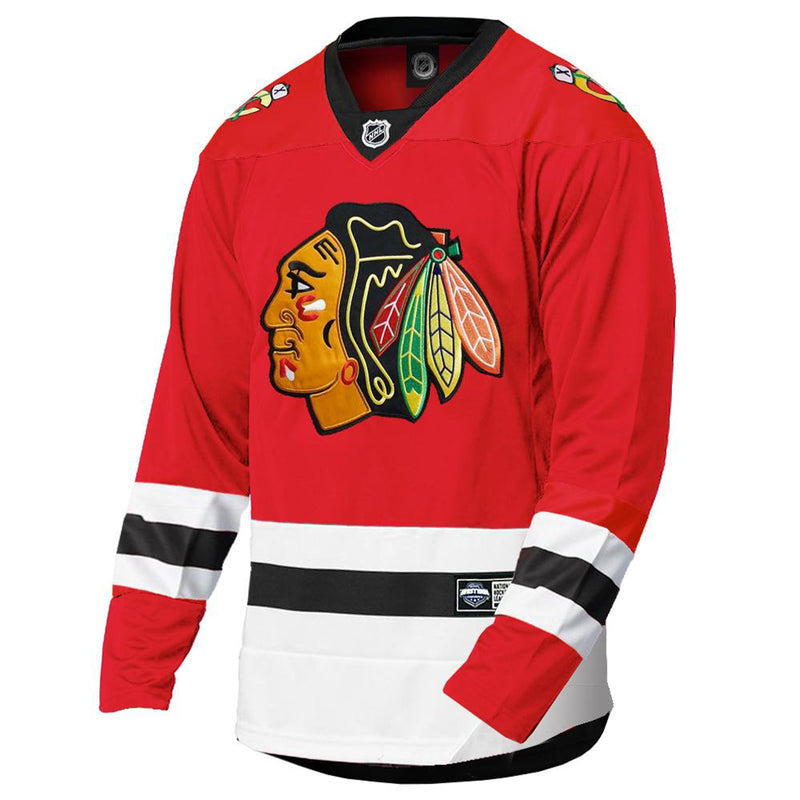 Chicago blackhawks store replica baseball jersey