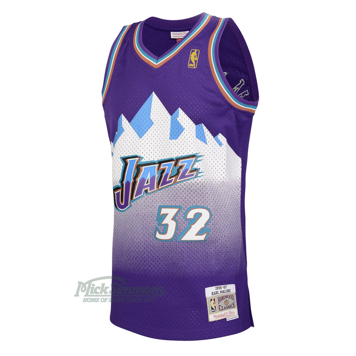 Karl Malone Utah Jazz NBA Black Blue Mitchell & Ness authentic Swingman JerseyMens XL New